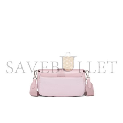 PRADA NYLON AND GLOSSED LEATHER SHOULDER BAG 1BD295 (23*12.5*5.5cm) PRADA NYLON AND GLOSSED LEATHER SHOULDER BAG 1BD295 (23*12.5*5.5cm)